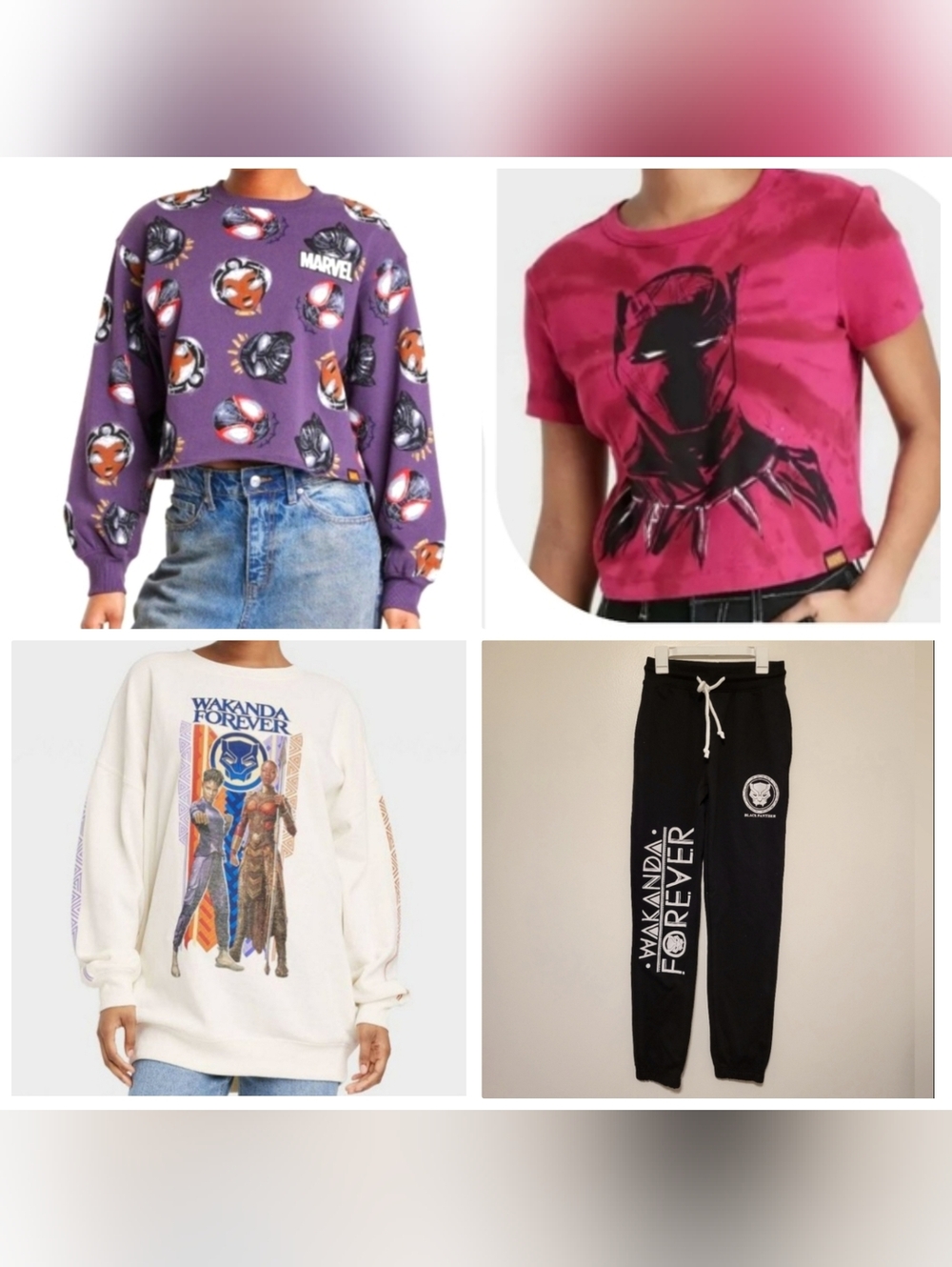 Nwt Marvel Black Panther/Wakanda 4 Piece Bundle